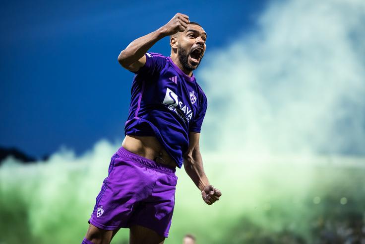 NK Maribor Hillal Soudani Hilal Soudani, ki se je v izboru najboljših igralcev 1. SNL SPINS XI zavihtel med tri najboljše, je sklenil sezono pri 15 zadetkih. | Foto: Jure Banfi/alesfevzer.com