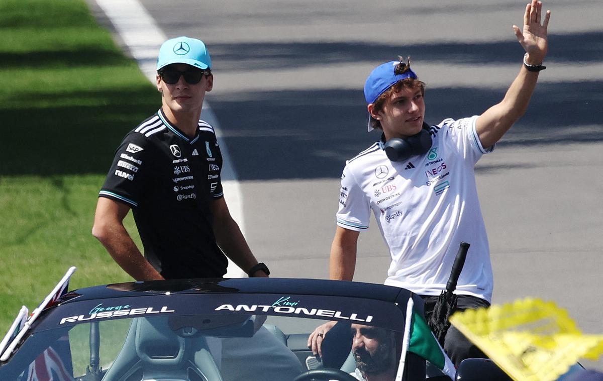 Andrea Kimi Antonelli Mercedes | George Russell in Andrea Kimi Antonelli | Foto Reuters
