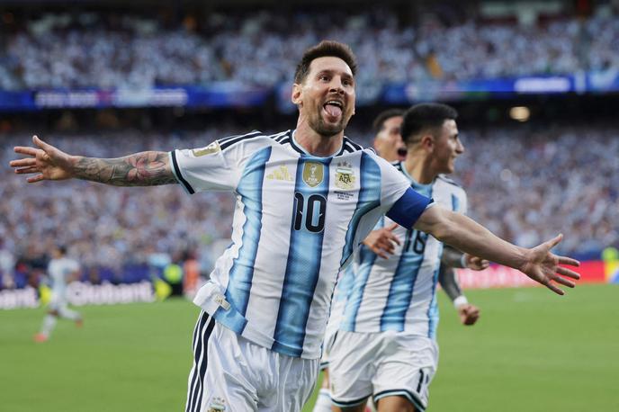 Lionel Messi | Lionel Messi je začel SP 2026 imenitno. Dosegel je kar tri zadetke in popeljal Argentino do zanesljivo zmage nad Alžirijo. | Foto Reuters