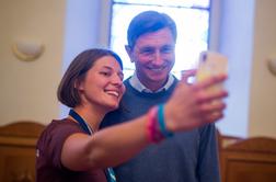 Na srečanje katoliške mladine prišel tudi Pahor