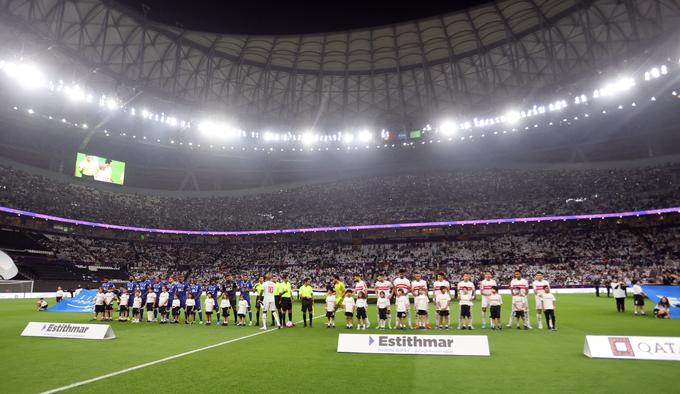 Preizkus stadiona, kjer bo finale SP. | Foto: Reuters