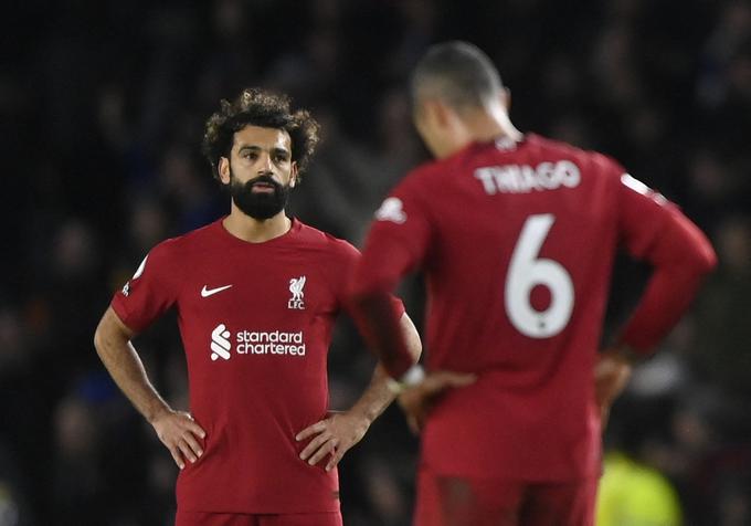 Tudi Mo Salah ni mogel verjeti, kaj se jim je zgodilo. In to že drugič zapored. | Foto: Reuters