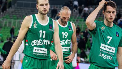 Visok poraz Ljubljančanov, ki ostajajo brez evropske zmage, Dragić blestel