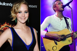 Presenetljiv zvezdniški parček: Jennifer Lawrence in Chris Martin