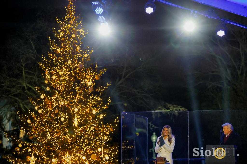 Donald Trump, Melania Trump, prižig lučk