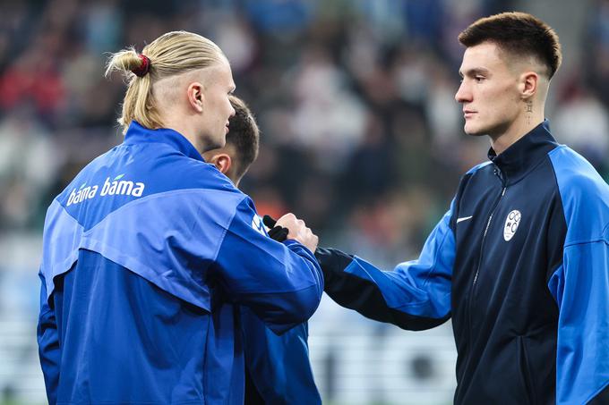 Benjamin Šeško je prvi strelec lige narodov, Erling Haaland mu je tik za petami. | Foto: Aleš Fevžer