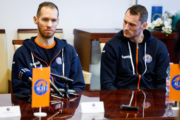 ACH Volley, Tine Urnaut, Tonček Štern Tine Urnaut še ni nared. | Foto: Anže Malovrh/STA