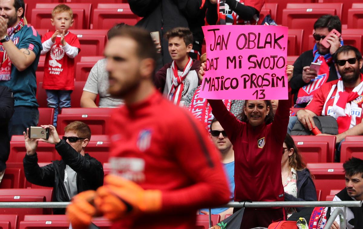 Jan Oblak | Jan Oblak je izjemno priljubljen med navijači Atletica. | Foto Reuters