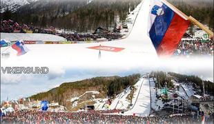 Planica in Vikersund v boj za svetovni rekord leta 2015