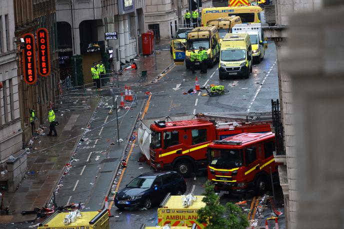 Incident v Liverpoolu | Policija je po incidentu v središču mesta pridržala 53-letnega domačina, ki naj bi vozil avtomobil. | Foto Reuters