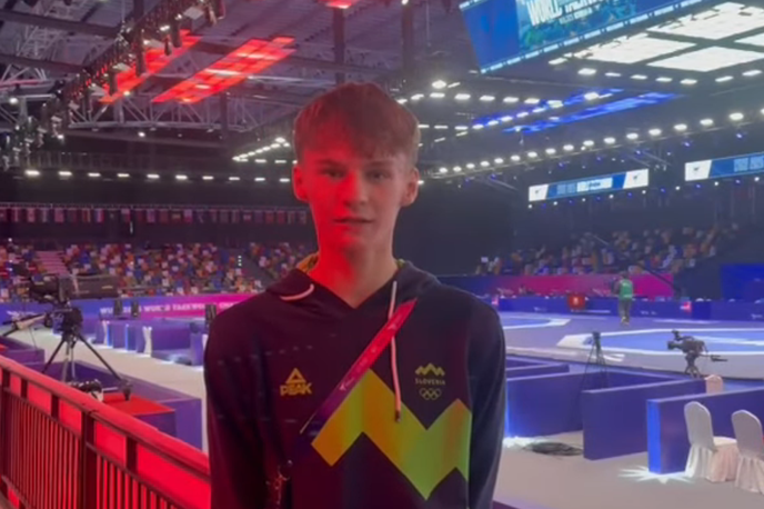 Ožbolt Molj | Molj je dobil svojo prvo in edino borbo na prvenstvu. | Foto WT Slovenian Taekwondo Association