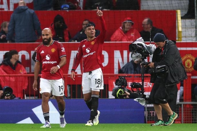 Manchester United, Casemiro | Casemiro ja zabil drugi gol Uniteda, nato pa prejel še rdeči karton. | Foto Reuters
