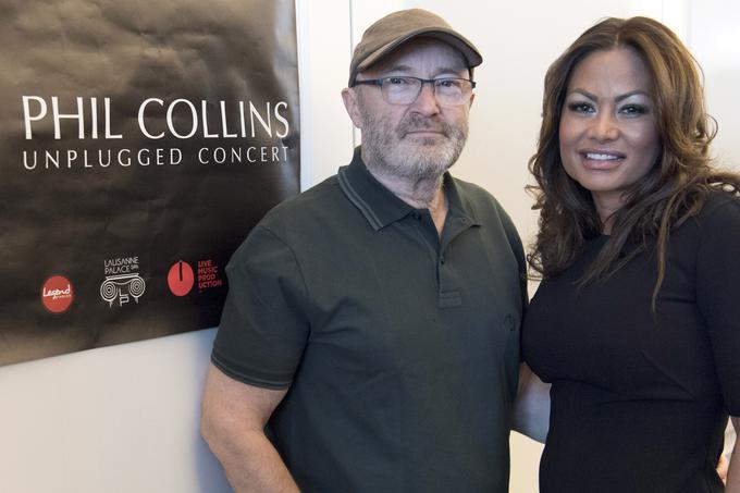 Phil Collins in Orianne Cevey leta 2016. | Foto: Guliverimage/AP