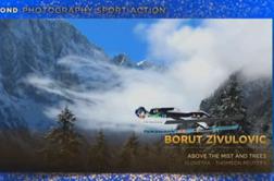 Živulovič drugi med fotografi na podelitvi mednarodnih nagrad AIPS