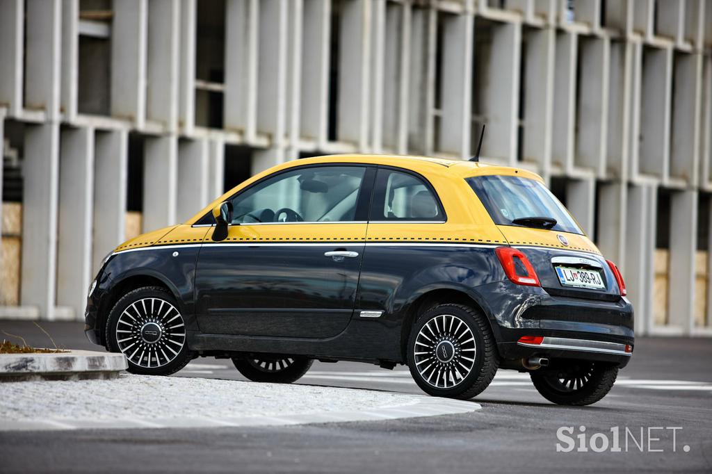 Fiat 500 1.2 8V lounge - šik mestni malček s posluhom za visoko modo