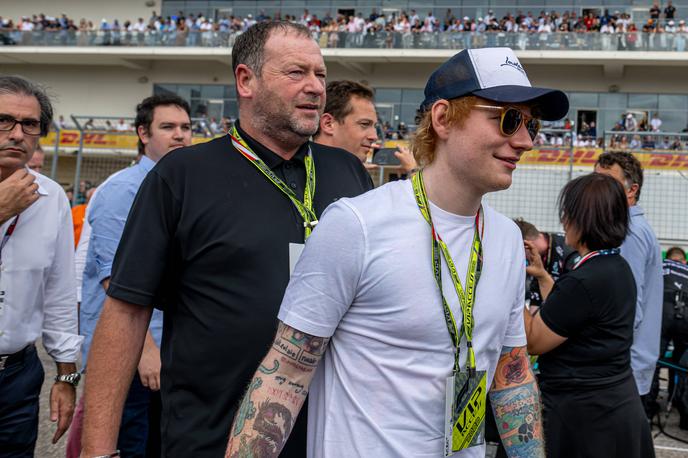 Ed Sheeran | Ed Sheeran leta 2022 na dirki formule 1 v Teksasu v ZDA | Foto Guliverimage