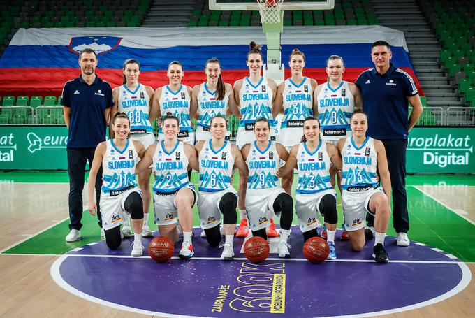 Slovenska ženska košarkarska reprezentanca | Foto: Vid Ponikvar