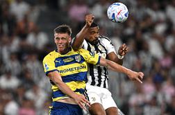 Juventus pokvaril Drobničev ligaški debi za Parmo