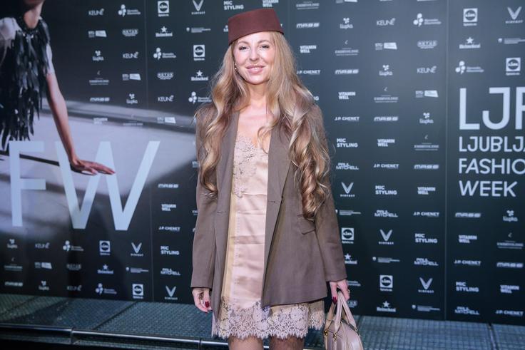 Hajdi je na tednu mode pokazala svojo kreativnost pri sestavljanju svojega stajlinga. | Foto: Sandi Fišer