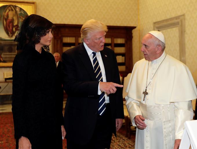 papež, Frančišek, Donald trump, melania Trump | Foto: Reuters