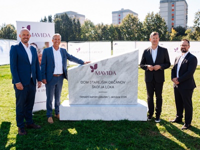 Mavida Group širi svojo mrežo v Sloveniji: v Škofji Loki odkrili temeljni kamen za nov dom starejših