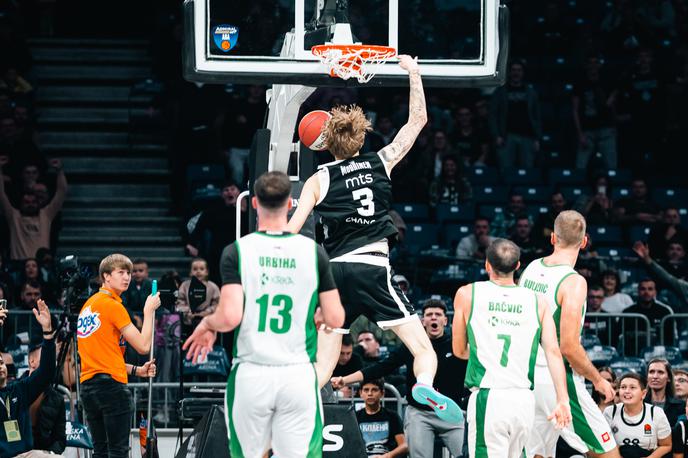 Liga ABA: Partizan - Krka | Krka se je na zahtevnem gostovanju v Beogradu dobro upirala favoriziranemu Partizanu. | Foto Dragana Stjepanović/ABA