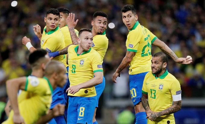 Brazilci na letošnjem južnoameriškem pokalu sploh še niso prejeli zadetka. | Foto: Reuters