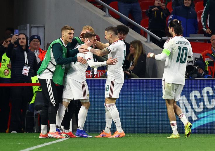 Szabolcs Schön je zadel za vodstvo Madžarske z 1:0. | Foto: Reuters