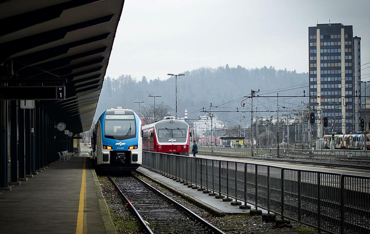 Stadler, vlak, Slovenske železnice | Potnik se je v nesreči huje poškodoval, a njegovo življenje ni ogroženo. | Foto Ana Kovač