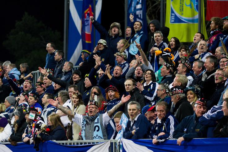V Franciji so manjkali Škoti in njihovi odlični navijači, ki smo jih že spoznali tudi v Sloveniji. | Foto: Vid Ponikvar