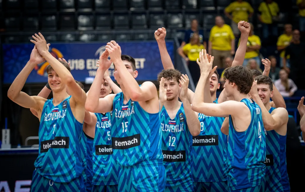 Slovenska košarkarska reprezentanca U18, EP 2024 | Mladi slovenski košarkarski upi se bodo v nedeljo potegovali za bron na evropskem prvenstvu. | Foto Fiba Europe