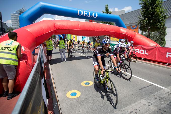 Dirke se je udeležil tudi Luka Mezgec iz ekipe Michelton Scott, ki bo že čez nekaj dni vozil na 25. kolesarski dirki Po Sloveniji. | Foto: Urban Urbanc/Sportida