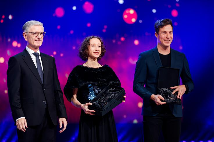 "Želel bi si, da bi ob Niki in meni tu stala celotna trenerska ekipa, saj je za to zaslužnih več ljudi, ki pogosto niso izpostavljeni." | Foto: Aleš Fevžer