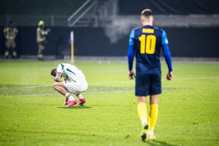 Legia, za mnoge največji poljski klub, je v Celju ostala brez točk. Čeprav je do 70. minute vodila z 1:0, je nato Slovenijo zapuščala s porazom. | Foto: Jure Banfi