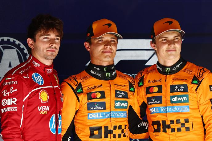 Spa Charles Leclerc Lando Norris Oscar Piastri | Dirkači formule 1 so kombinezone in dirkalnika za nekaj tednov zamenjali za kopalke in čolne. | Foto Reuters