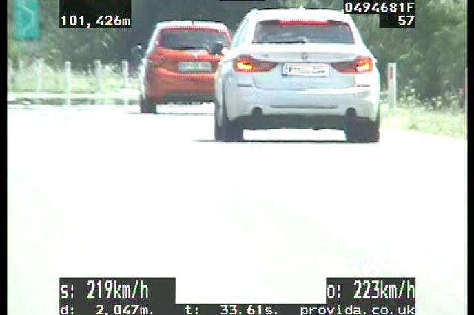 Prehitra vožnja | Foto PU Murska Sobota