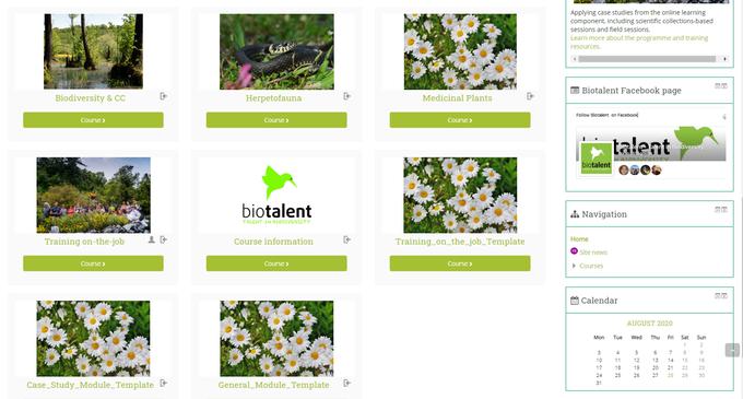 Platforma Biotalent ponuja vsebine o biotski raznovrstnosti. | Foto: S. C. (zajem zaslona)