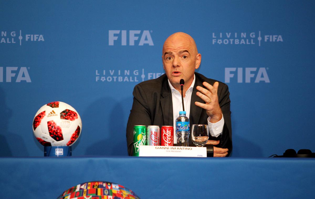 Gianni Infantino | Gianni Infantino si želi, da bi v Katarju nastopilo 48 držav. | Foto Reuters