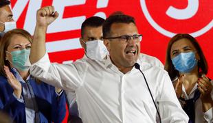 Na volitvah v Severni Makedoniji tesna zmaga Zaeva