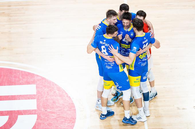 Odbojkarji Merkurja Maribora so zabeležili šesto zmago in se utrdili na četrtem mestu prvenstvene lestvice. | Foto: Grega Valančič/Sportida