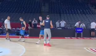 Dončić in Omić sta se takole pošalila z Murićem #video