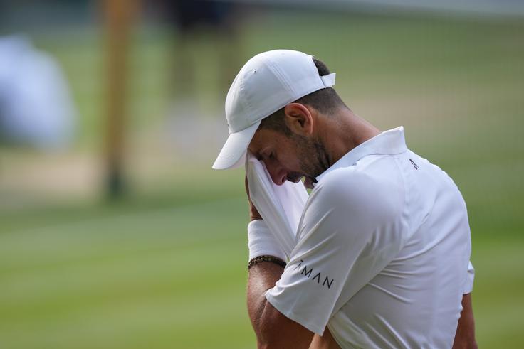 Novak Đoković je bil nemočen tudi v tretjem nizu. | Foto: Guliverimage