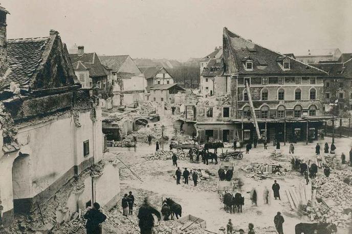 ljubljanski potres | Leta 1895 je Ljubljano prizadel potres z magnitudo 6,1, terjal pa 21 življenj. Povratna doba za potres, kot je bil pred 131 leti, je 500 let. | Foto Arhiv MNZS