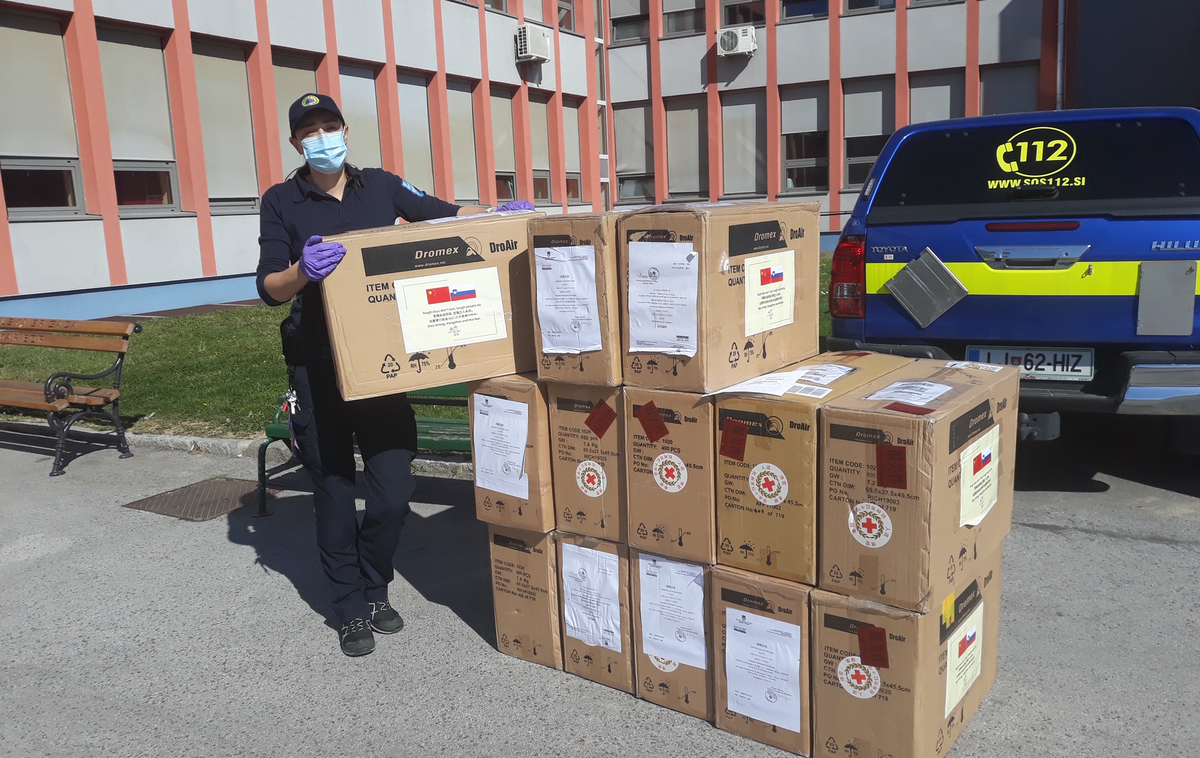 Maribor Kitajci koronavirus | V Mariboru so že prejeli prvo donacijo zaščitnih mask iz Kitajske. | Foto Mestna občina Maribor