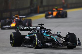 Russell za drugo zmago leta razred zase, Norris razjezil Piastrija