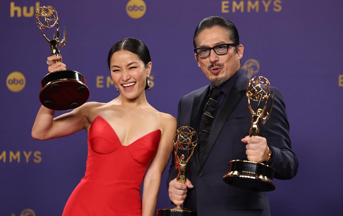 Podelitev nagrad emmy | Japonska igralca Anna Sawai in Hiroyuki Sanada sta prejela emmyja za najboljšo žensko in moško glavno vlogo. | Foto Reuters