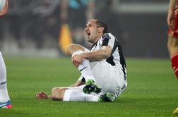 Juventus tri tedne brez Chiellinija