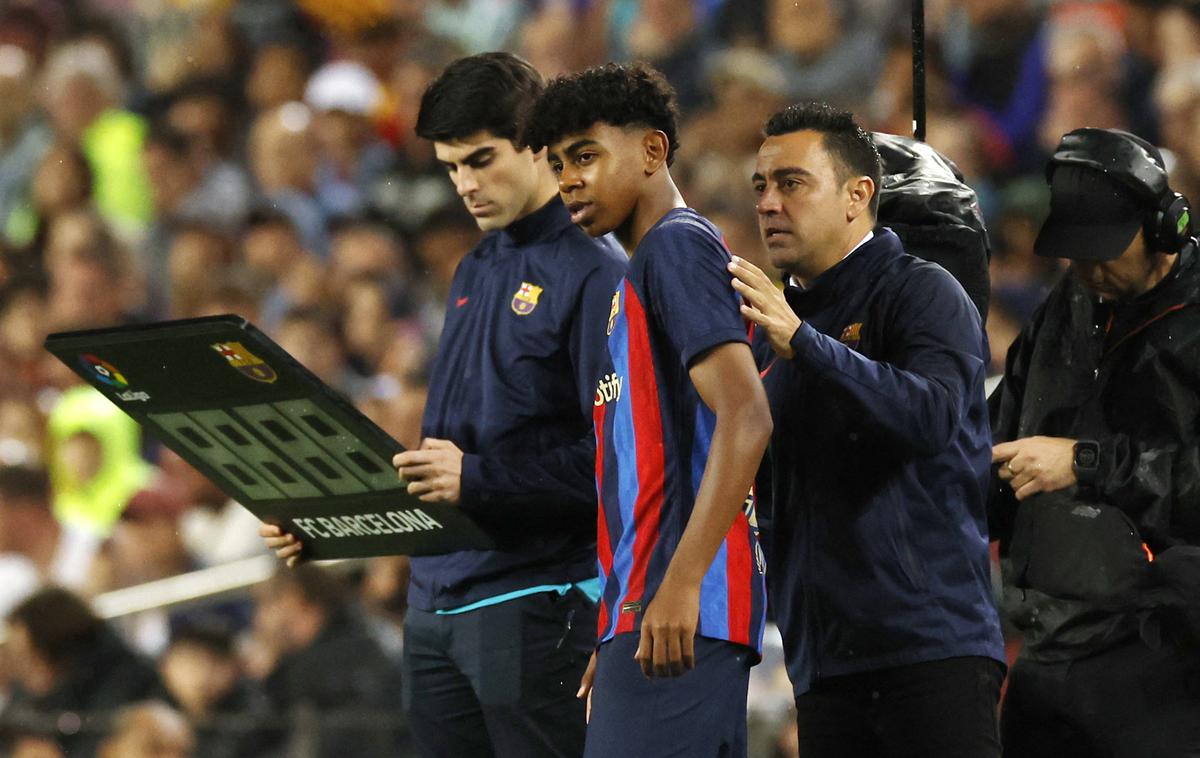 Lamine Yamal | Mladi up Barcelone Lamine Yamal je zadel za 3:0. | Foto Reuters