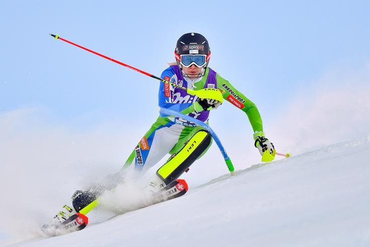 Ana Bucik je bila z 18. mestom najboljša od treh Slovenk, ki so se spopadle z današnjim slalomom. | Foto: Sportida