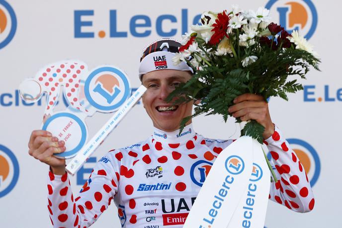 Tadej Pogačar, TdF 2026 | Tadej Pogačar je prebil led na 113. Touru in v uvodni etapi zaostal 12 sekund za velikim rivalom Vingegaardom. | Foto Reuters